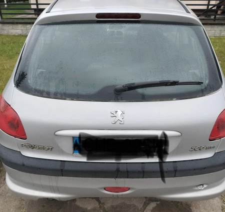 Peugeot 206 cena 4500 przebieg: 204583, rok produkcji 2005 z Malbork małe 29